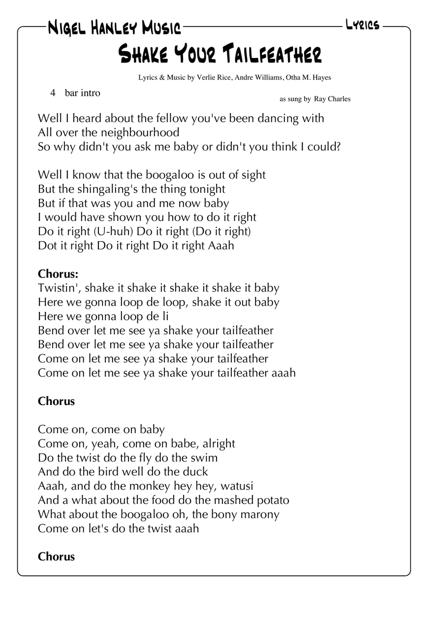 Shake A Tail Feather Jazz Ensemble scores gallery preview page 6