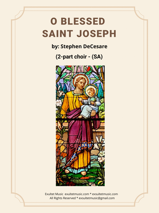 Book cover for O Blessed Saint Joseph (2-part choir - (SA)