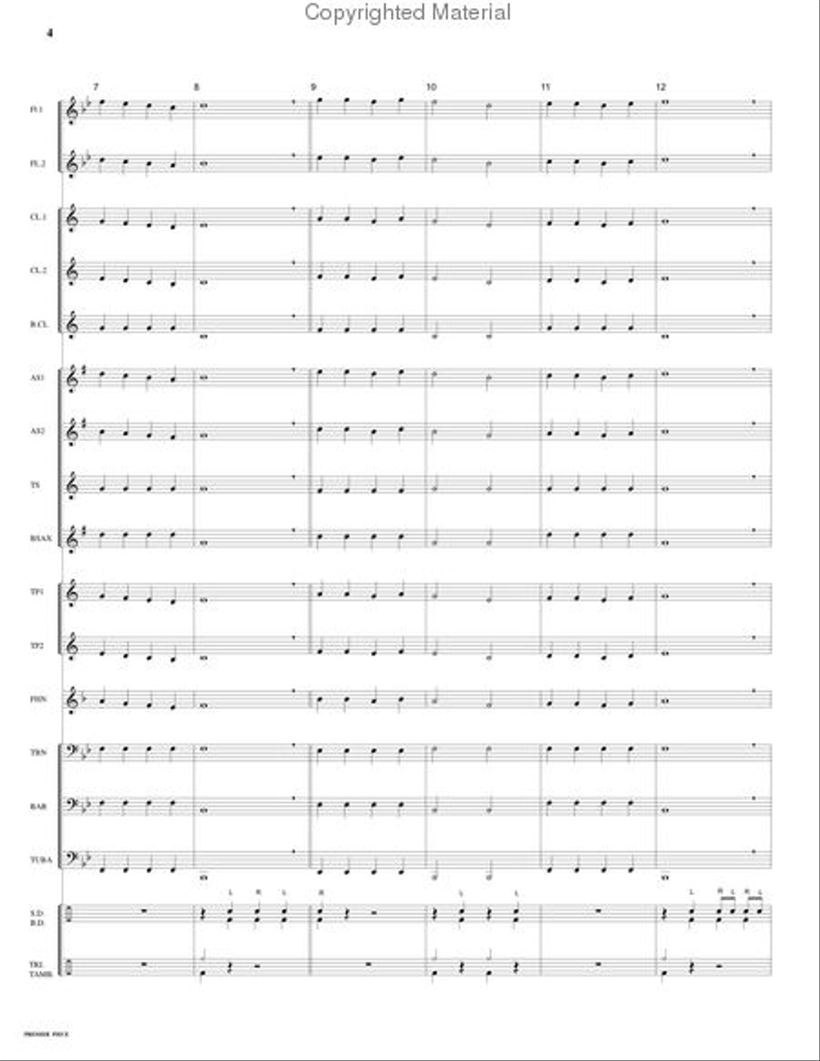 Premier Piece Premier Piece Concert Band scores gallery preview page 4