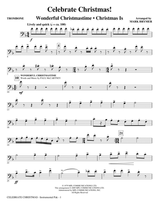 Celebrate Christmas! (Medley) - Trombone