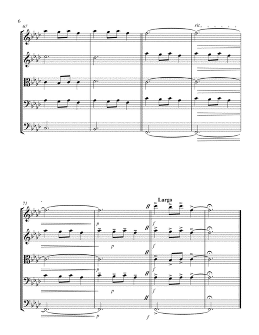 Carol of the Bells (F min) (String Quintet - 2 Violin, 1 Viola, 1 Cello, 1 Bass) image number null