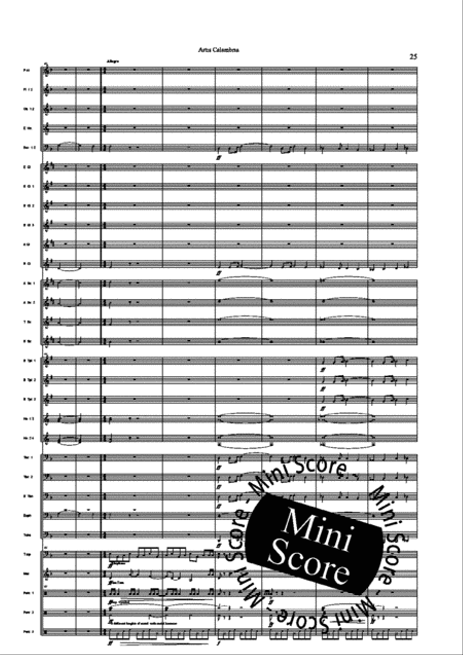 Artis Calambria Concert Band scores gallery preview page 27
