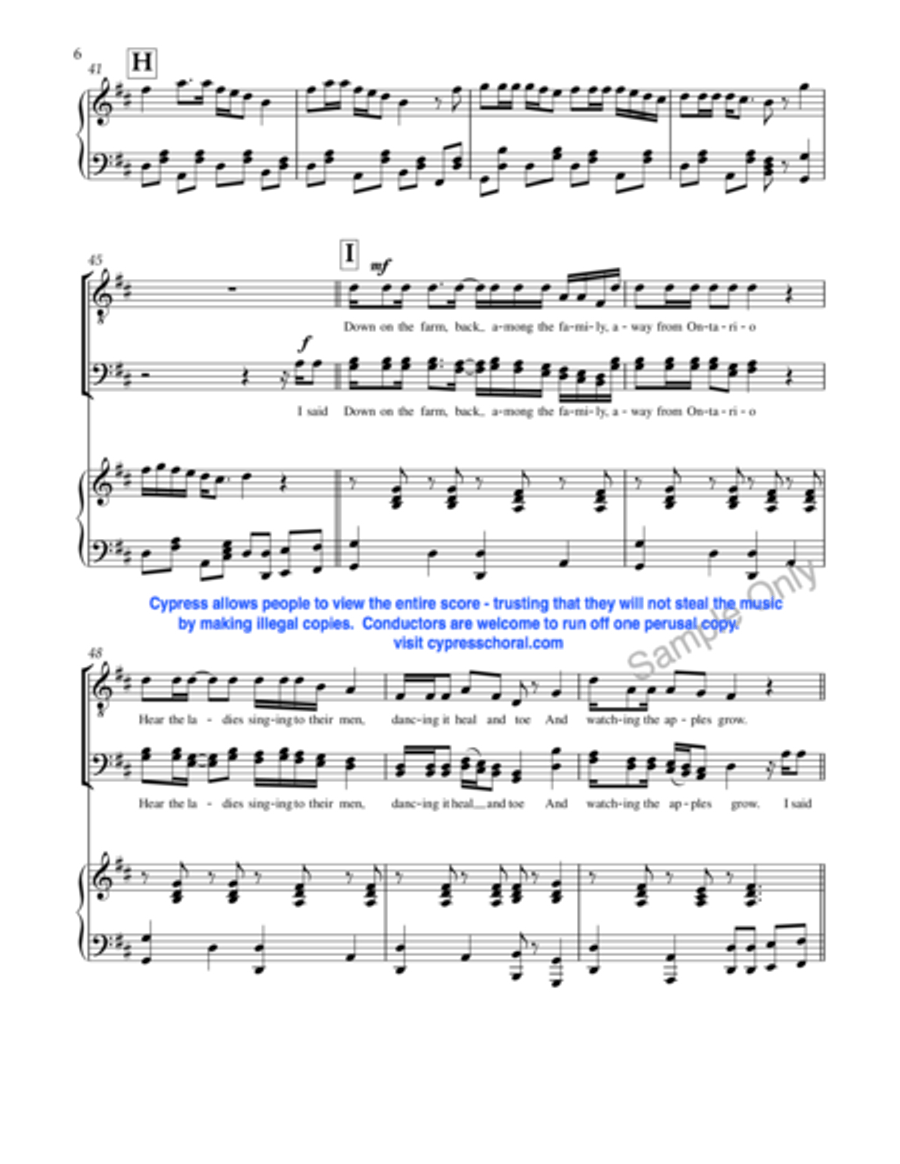 Watching The Apples Grow 3-Part scores gallery preview page 6