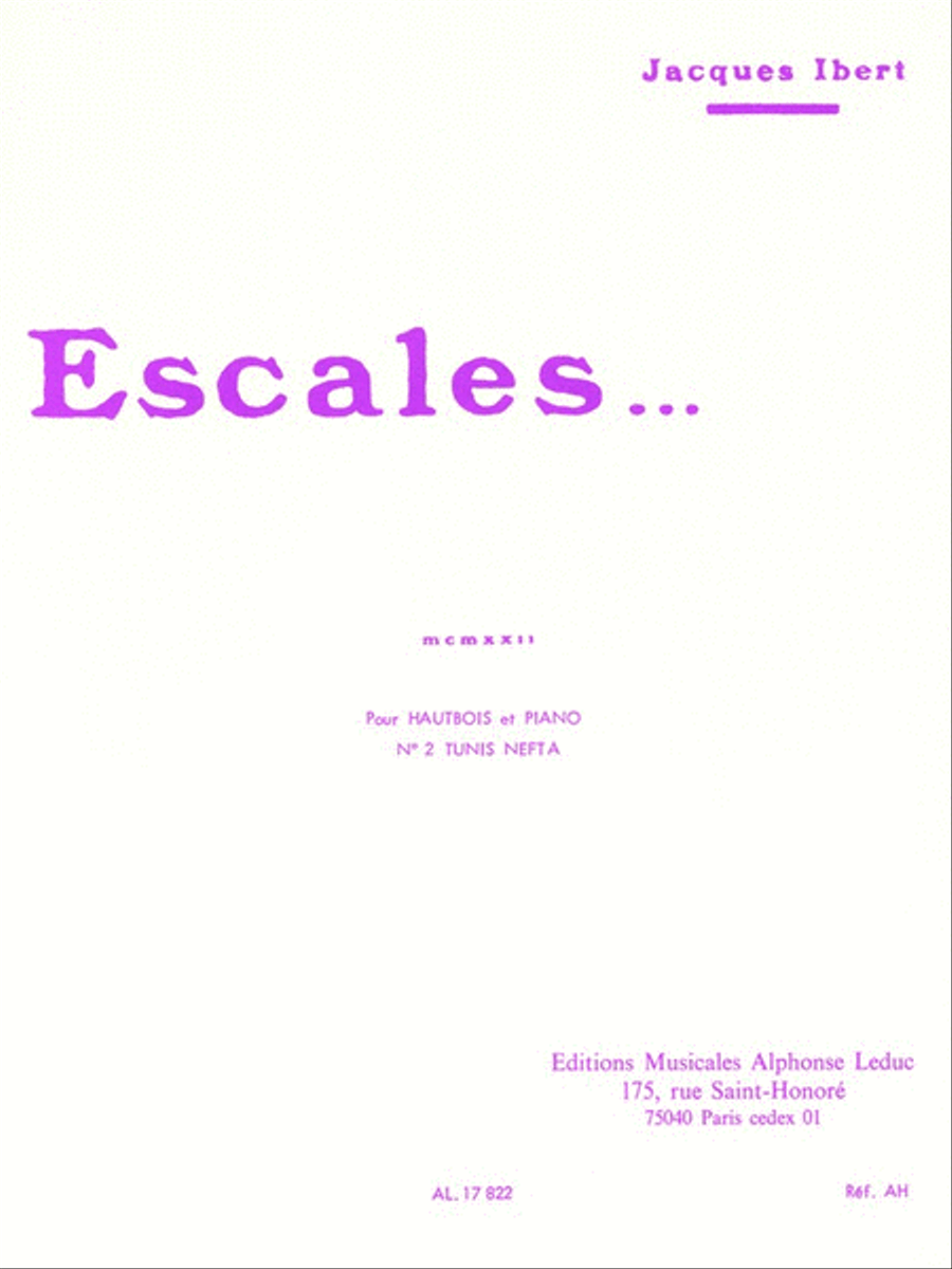Escales... Piano Accompaniment scores gallery preview page 1