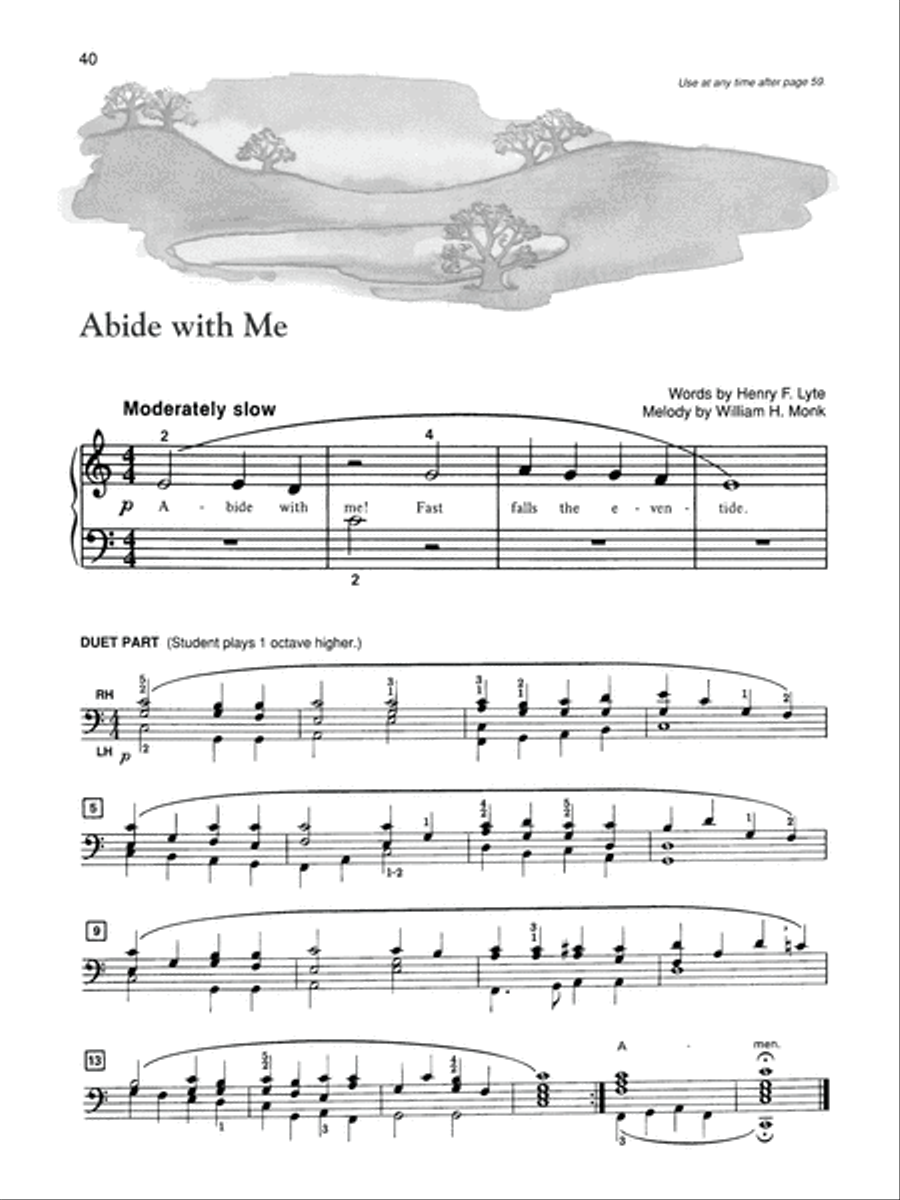 Alfred's Basic Piano Library Hymn Book Complete Voice Solo scores gallery preview page 9