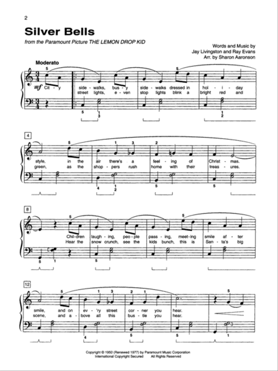 Alfred's Basic Adult Piano Course Christmas Hits, Book 2 Voice scores gallery preview page 3