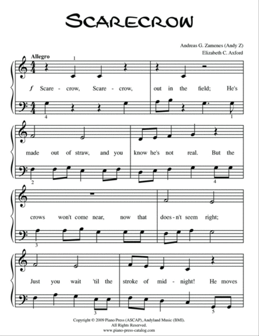 Scarecrow Piano Method scores gallery preview page 2