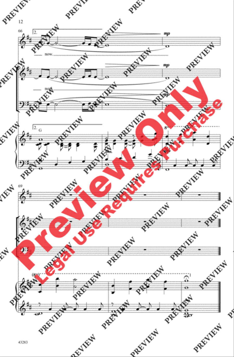 Clouds - SoundTrax CD (CD only) Choir scores gallery preview page 12