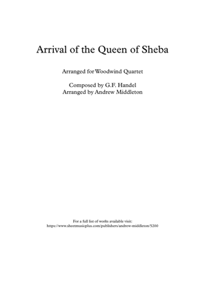 Arrival of the Queen of Sheba arranged for Woodwind Quartet