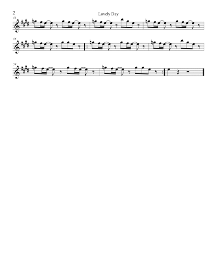 Lovely Day String Quartet scores gallery preview page 4
