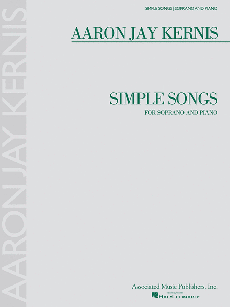 Simple Songs by Aaron Jay Kernis Voice - Sheet Music