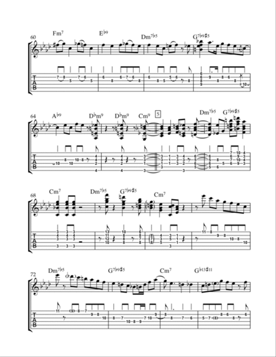 Sugar Electric Guitar scores gallery preview page 5
