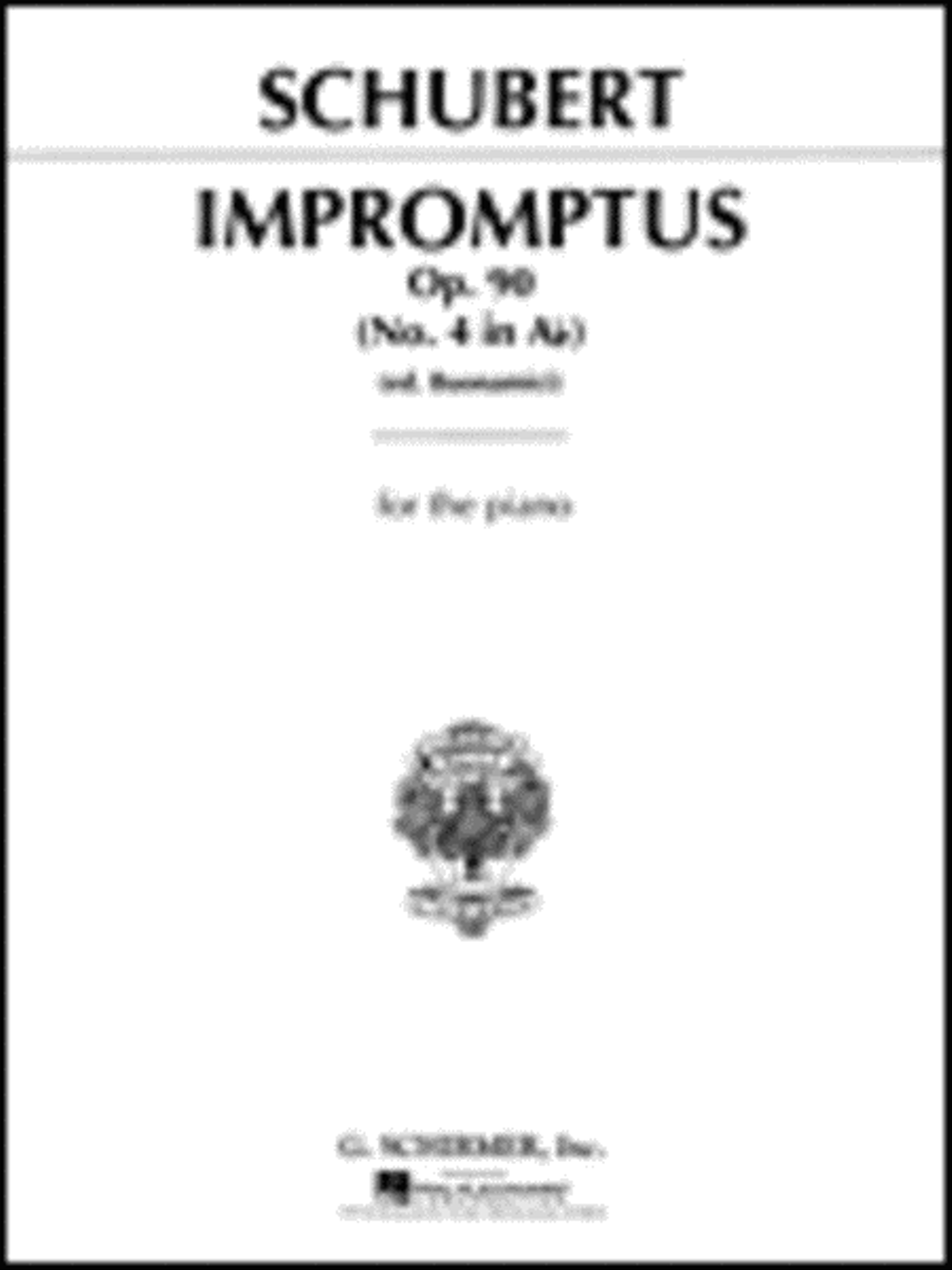 Impromptu, Op. 90, No. 4 in Ab Major Piano Solo scores gallery preview page 1