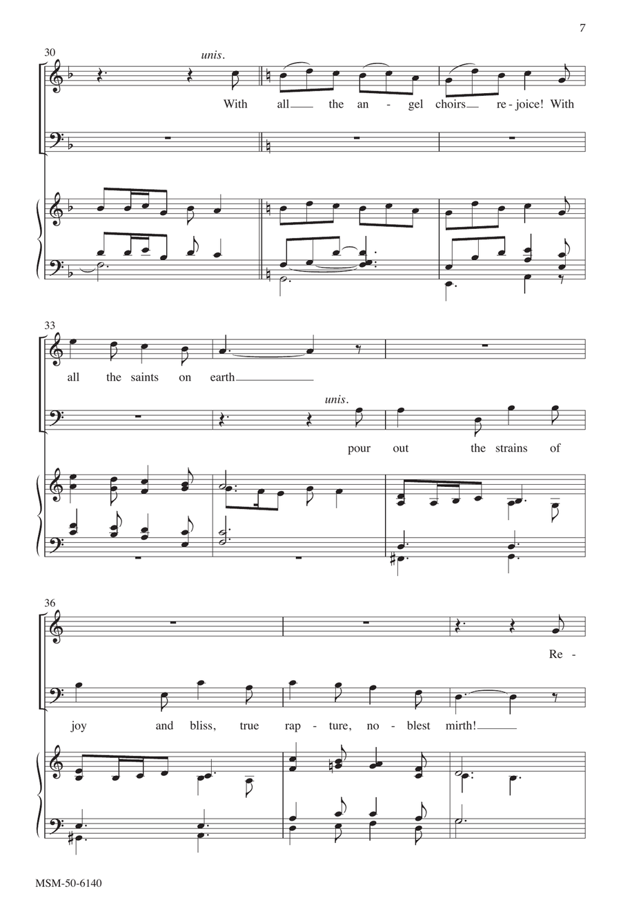 Rejoice, Ye Pure in Heart by Benjamin Harlan 4-Part - Digital Sheet Music page 5