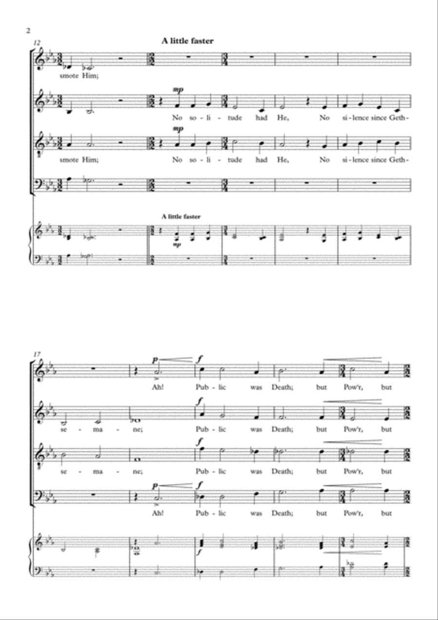 Easter Night (SATB) 4-Part scores gallery preview page 2