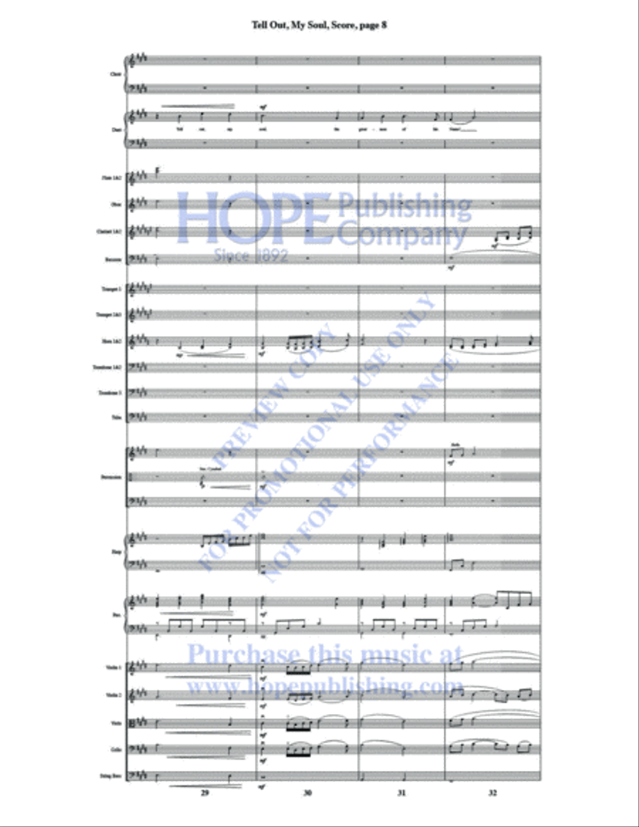 Tell Out, My Soul Choir scores gallery preview page 10
