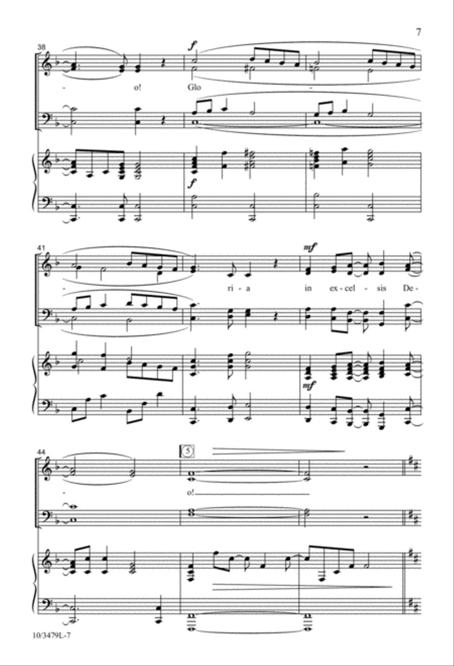 Glory to God in the Highest 4-Part scores gallery preview page 5