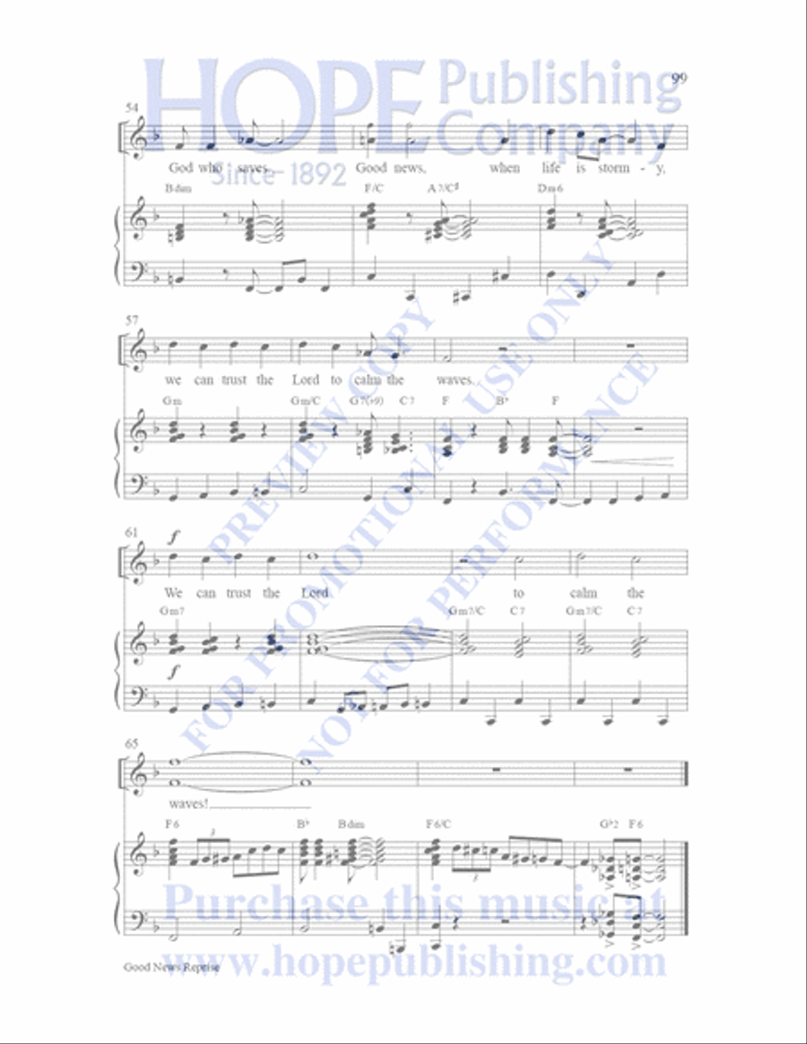 Sailor's Bible Sailor's Bible Children's Choir scores gallery preview page 100