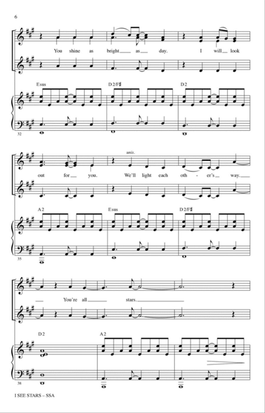 I See Stars (from Mean Girls: The Broadway Musical) (arr. Mark Brymer) SSA scores gallery preview page 5