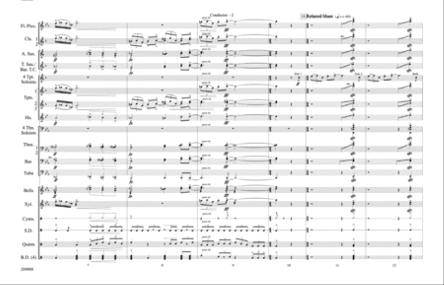 Blues in the Night Blues in the Night Marching Band scores gallery preview page 3
