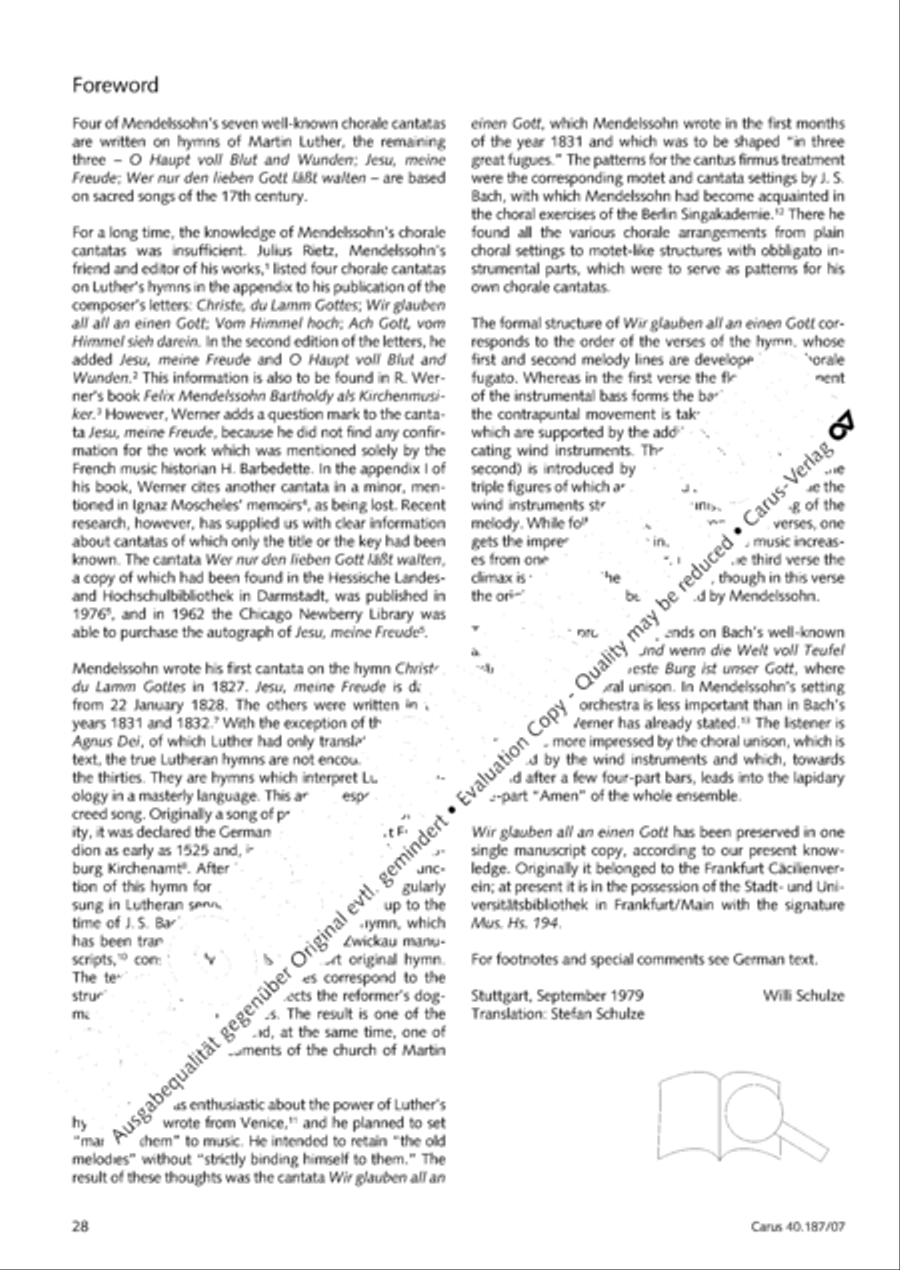 We all believe in one true God (Wir glauben all an einen Gott) 4-Part scores gallery preview page 29