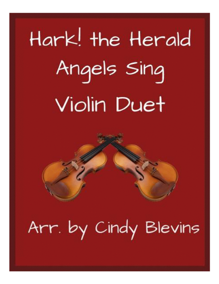 Hark! The Herald Angels Sing, for Violin Duet image number null