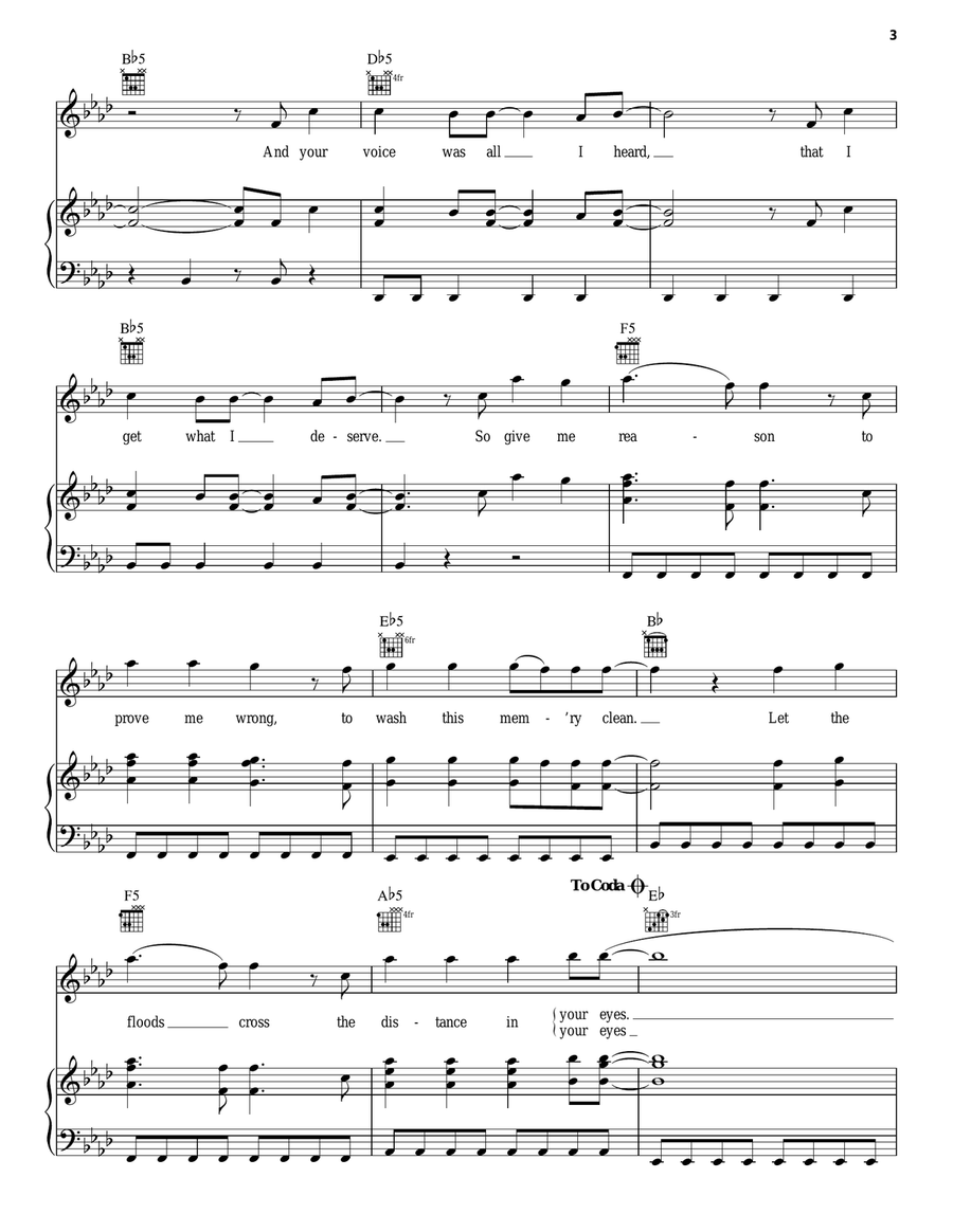 New Divide Piano, Vocal, Guitar scores gallery preview page 3