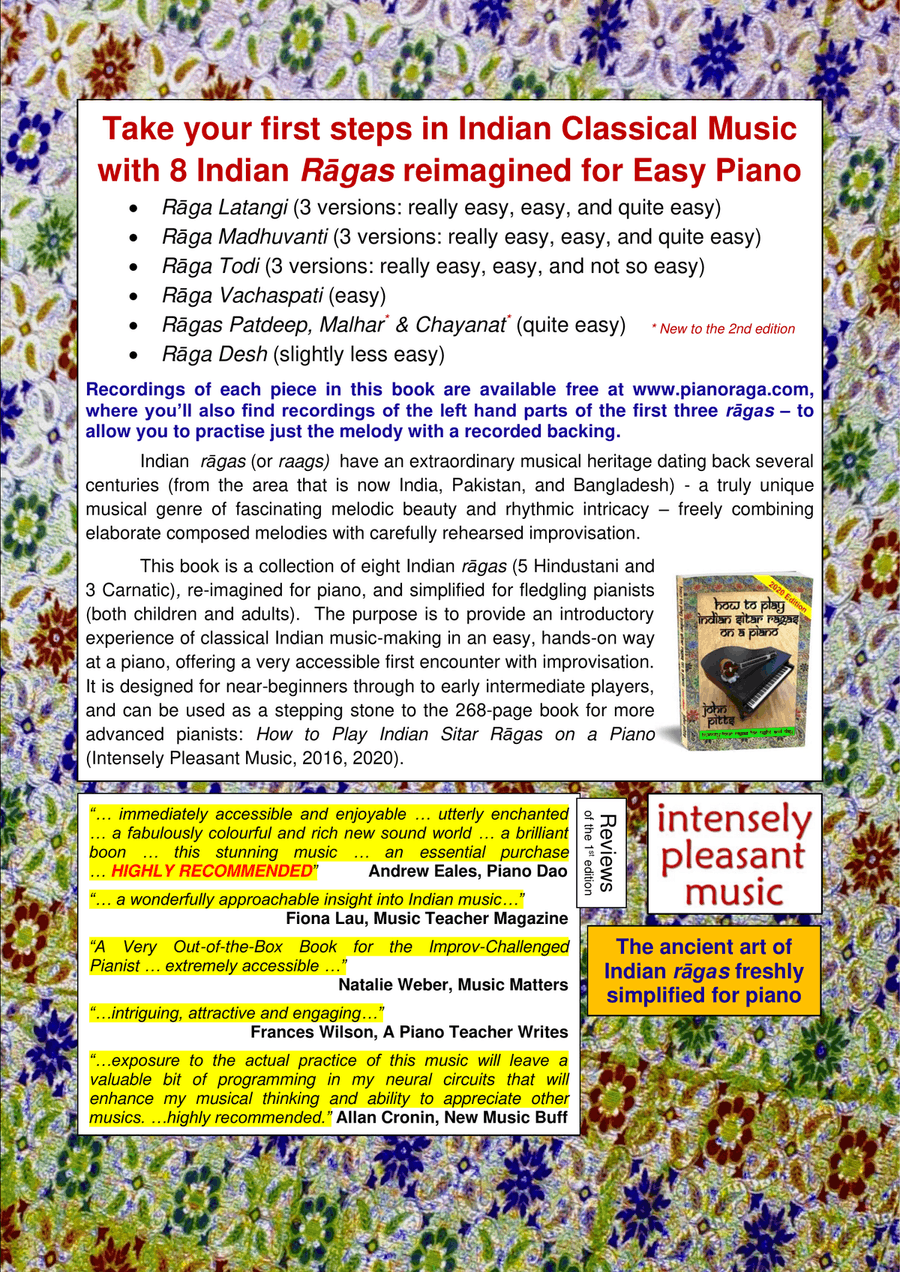 Indian Rāgas for Piano Made Easy (2020 Edition) Piano Method scores gallery preview page 2
