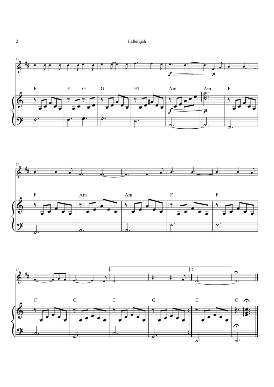 Hallelujah Chamber Music scores gallery preview page 2