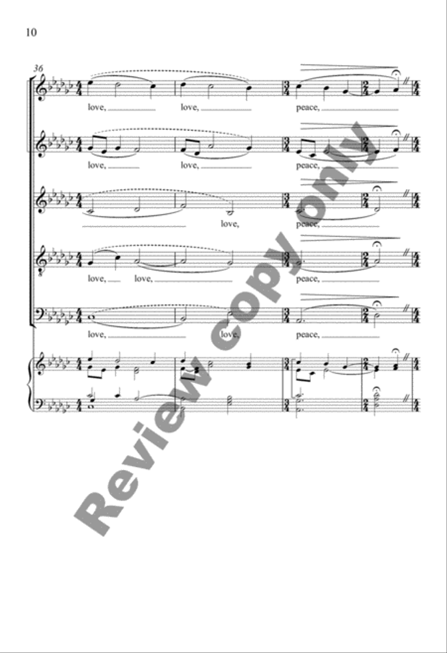 A Hymn for Peace A Hymn for Peace SSATB scores gallery preview page 20