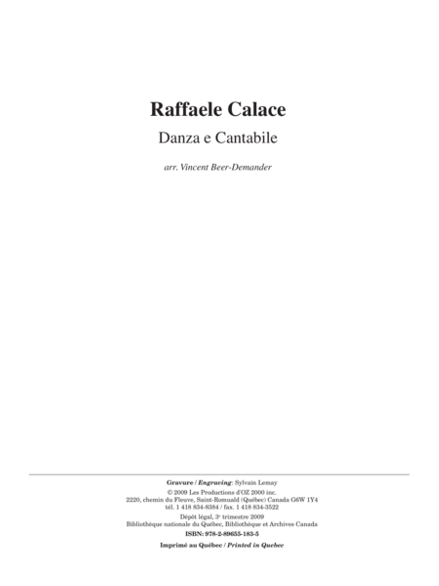 Danza e Cantabile Danza e Cantabile Orchestra scores gallery preview page 1