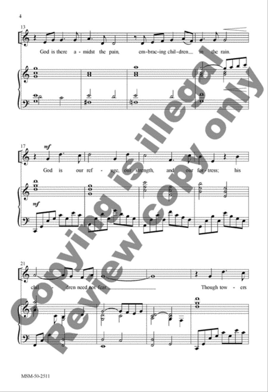 God Is Our Refuge 4-Part scores gallery preview page 3