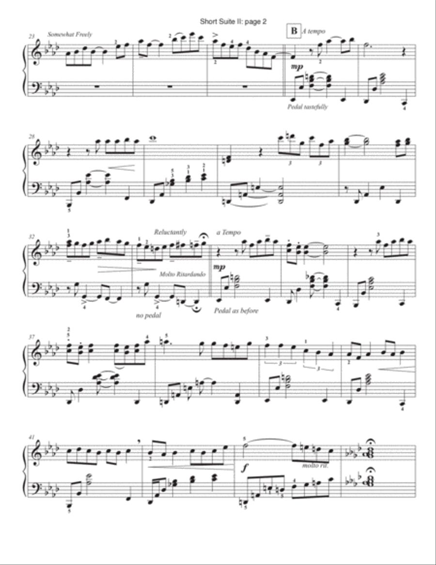Short Suite 2: Surprisingly Calm Piano Method scores gallery preview page 2