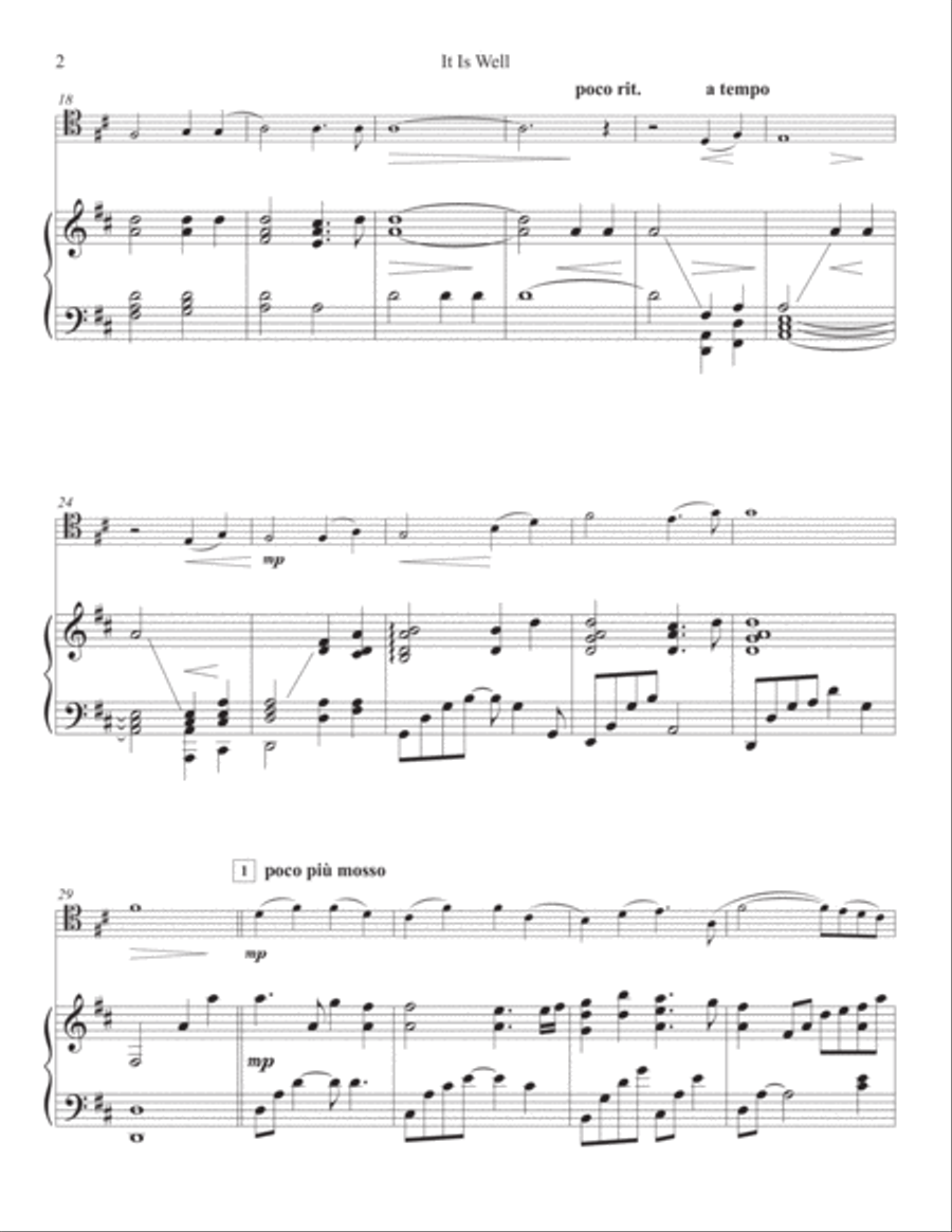 It Is Well - Piano & Cello Piano scores gallery preview page 4