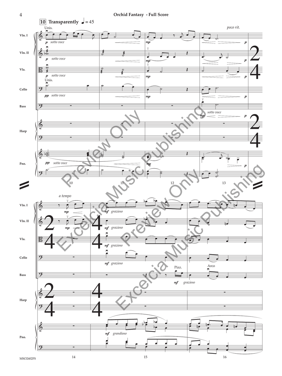 Orchid Fantasy String Orchestra scores gallery preview page 5