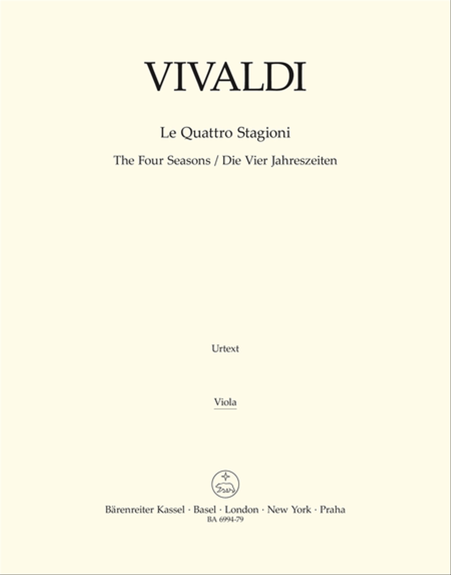 Die Vier Jahreszeiten Die Vier Jahreszeiten Viola scores gallery preview page 1