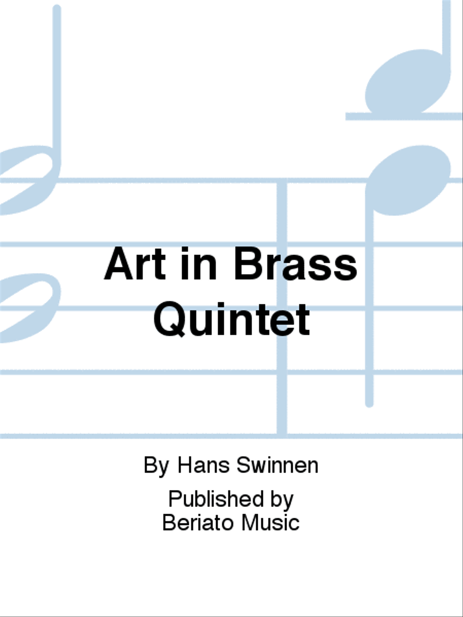 Art in Brass Quintet Brass Quintet scores gallery preview page 1