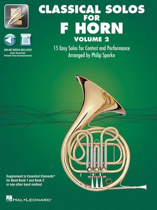Book cover for Classical Solos for F Horn – Volume 2
