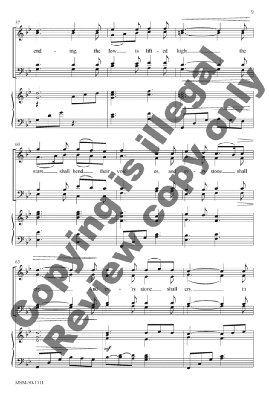 A Stable Lamp Is Lighted 4-Part scores gallery preview page 8