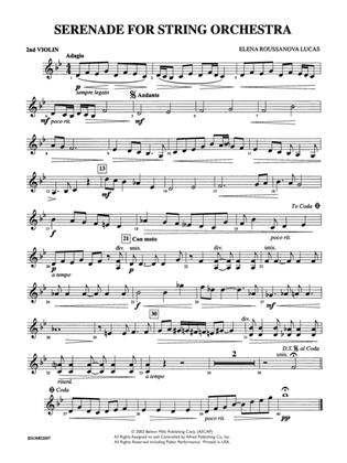 Serenade for String Orchestra: 2nd Violin