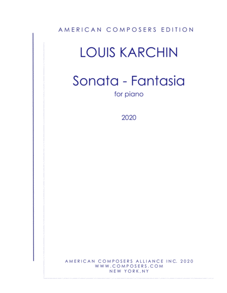 [Karchin] Sonata Fantasia