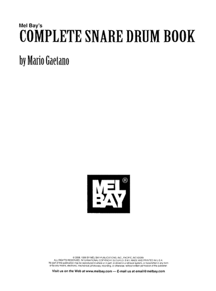 Complete Snare Drum Book
