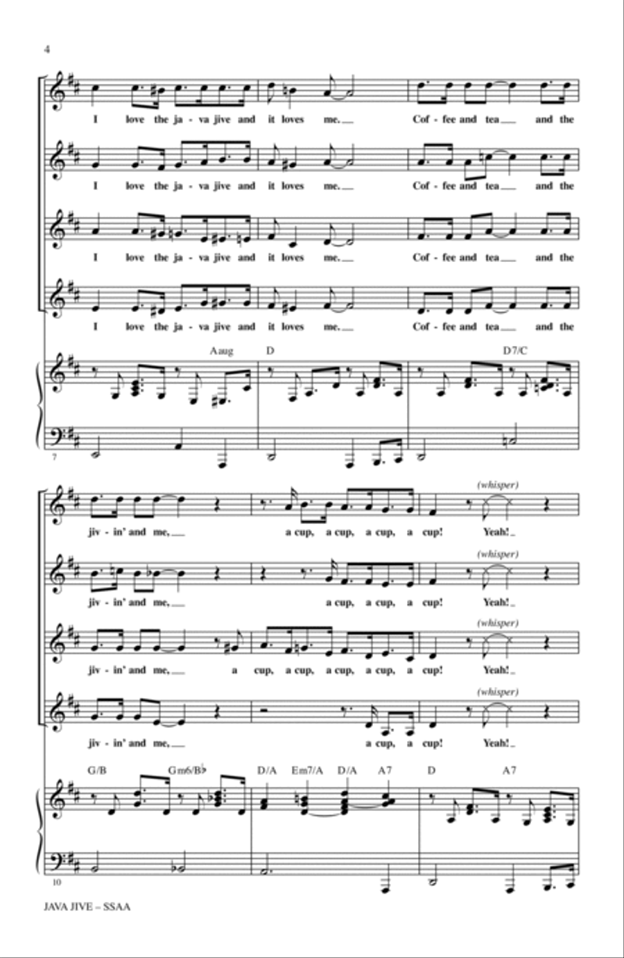 Java Jive (arr. Ed Lojeski) SSA scores gallery preview page 2