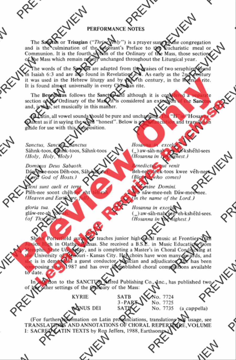 Sanctus 3-Part scores gallery preview page 2