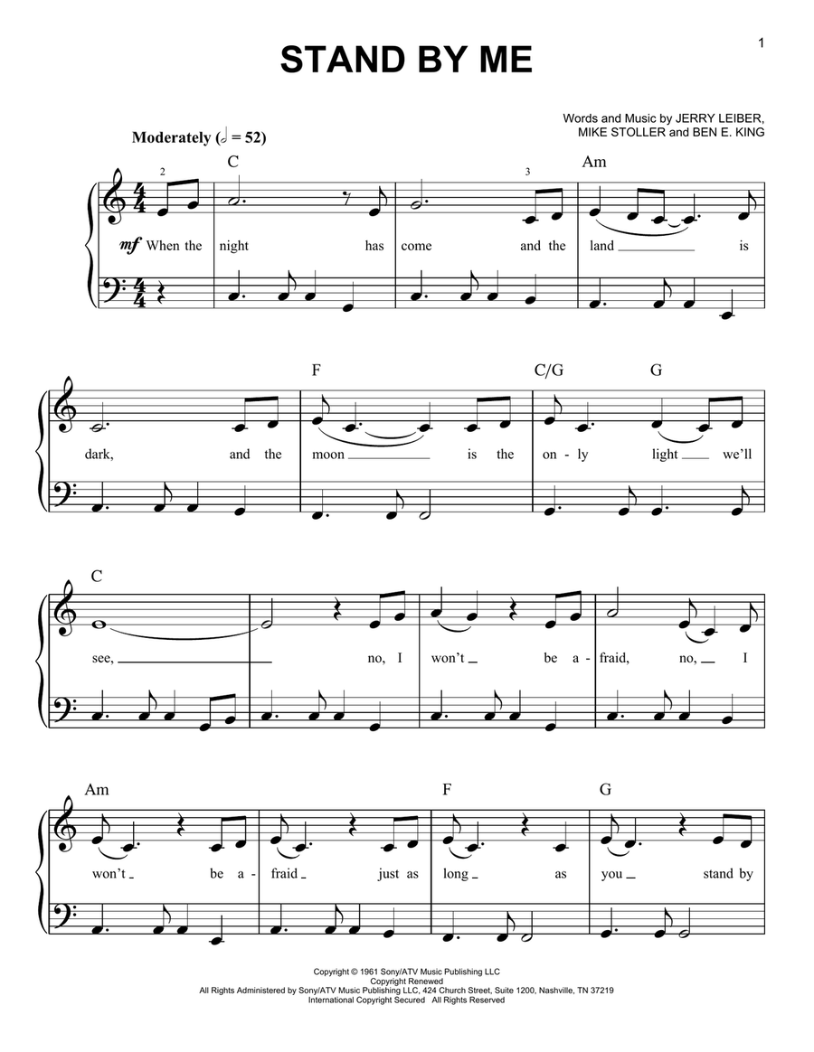 Stand by me sale chords ukulele easy