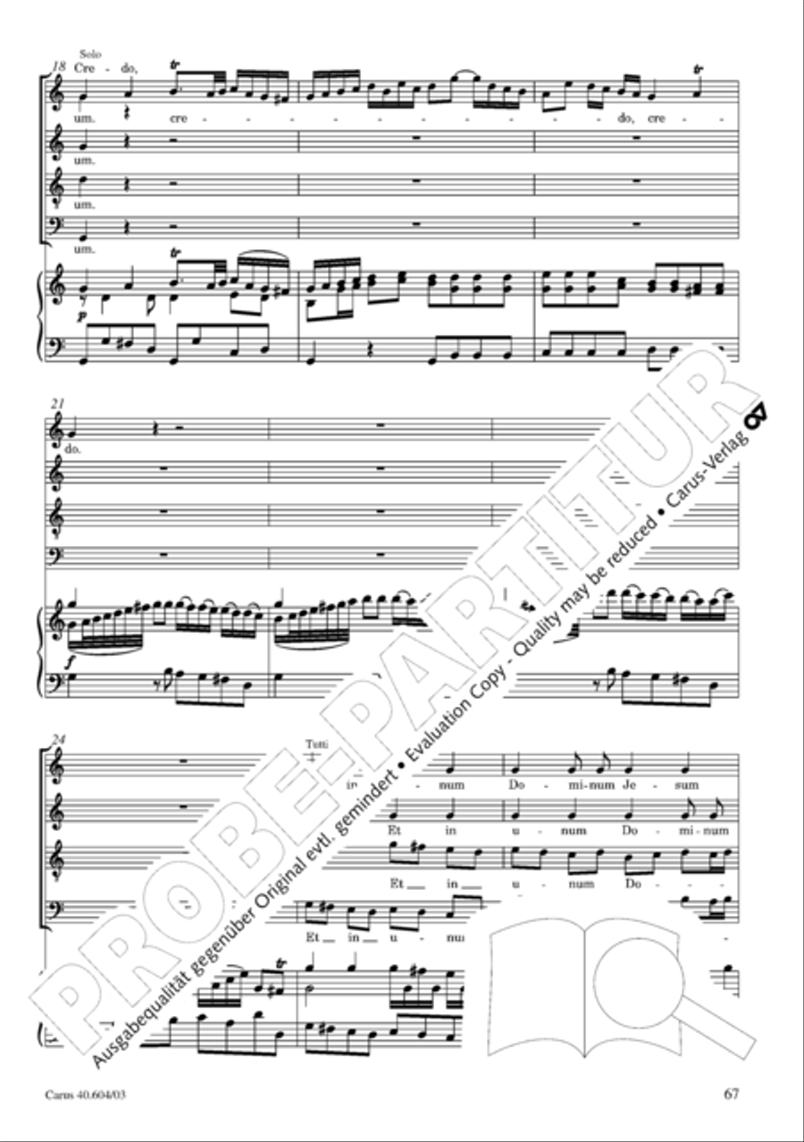 Grosse Mariazeller Messe in C 4-Part scores gallery preview page 76