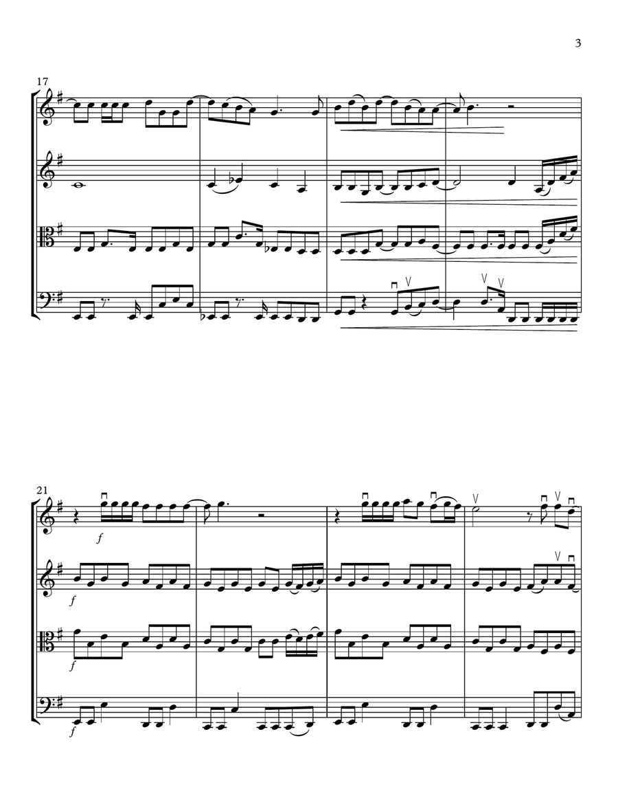 Sexo, Pudor Y Lagrimas String Quartet scores gallery preview page 3