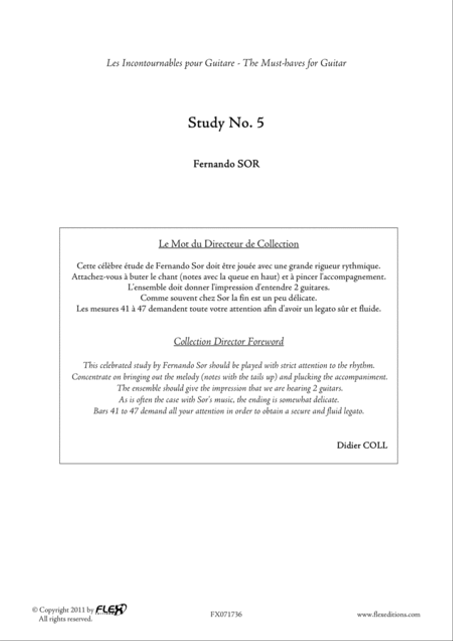 Study No. 5 Study No. 5 Acoustic Guitar scores gallery preview page 2