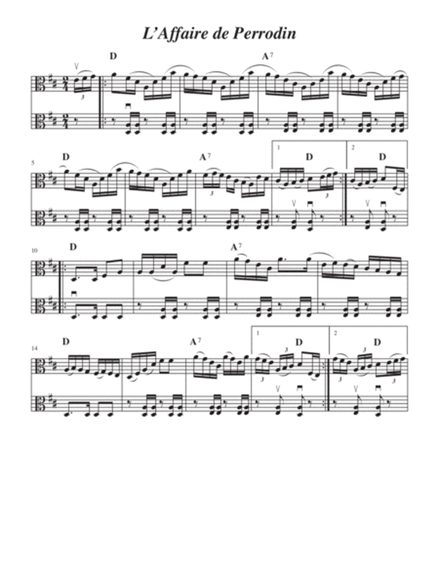 Cajun Fiddle Tunes for Two Violas