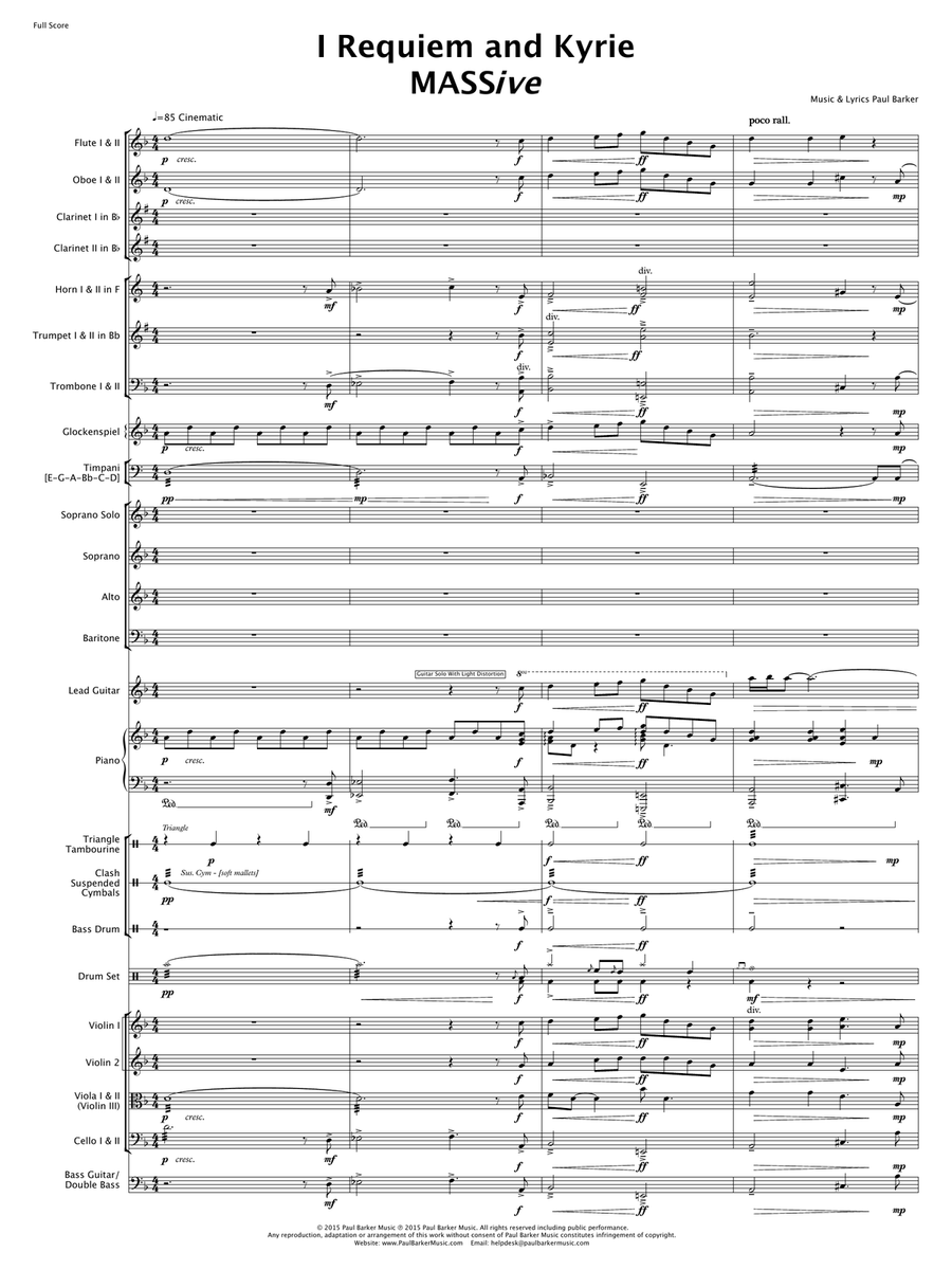 MASSive - A Mass in Rock (Conductor Score) 3-Part scores gallery preview page 4